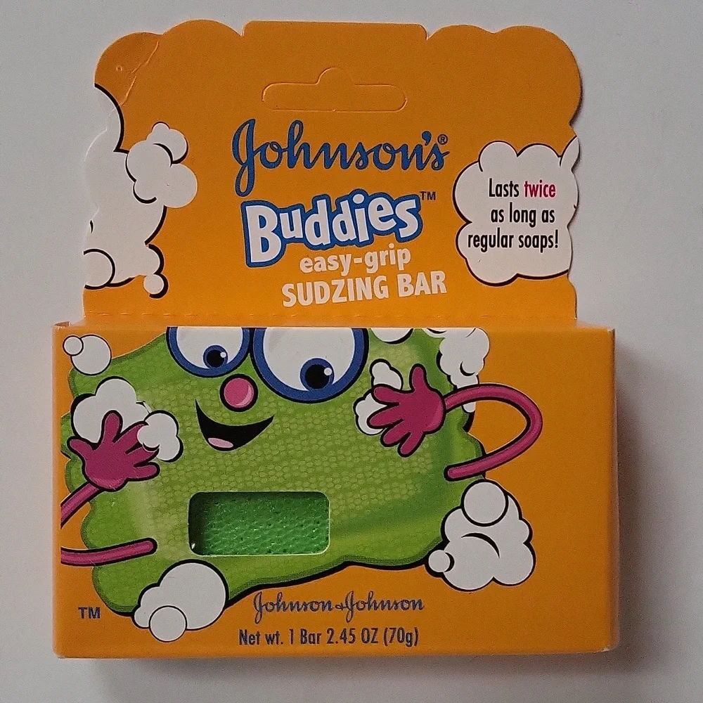 Johnson's Buddies Easy Grip Sudzing Soap 2.45 Ounce Bar